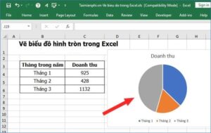 cach ve bieu do tron trong excel 1